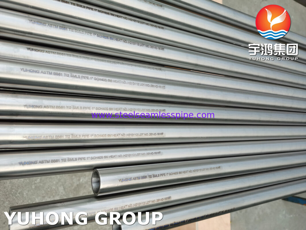 ASTM B861 Gr.2 / UNS R50400 ống không may Titanium ống chống ăn mòn