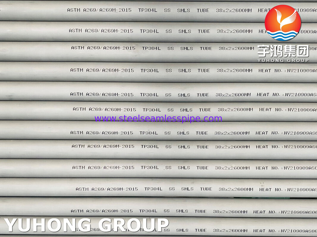 ASTM A269 TP304L / 03Х18Н11 ống thép không gỉ liền mạch cho dịch vụ ăn mòn