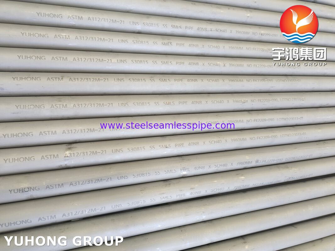 Ống thép không gỉ liền mạch ASTM A312 S30815 / 253MA / EN 1.4835 cho ứng dụng nhiệt độ cao