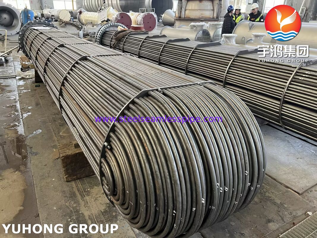 Bó ống chùm trao đổi nhiệt SA350 LF2 CL1 Tấm ống SA334 Gr.6 Ống uốn chữ U