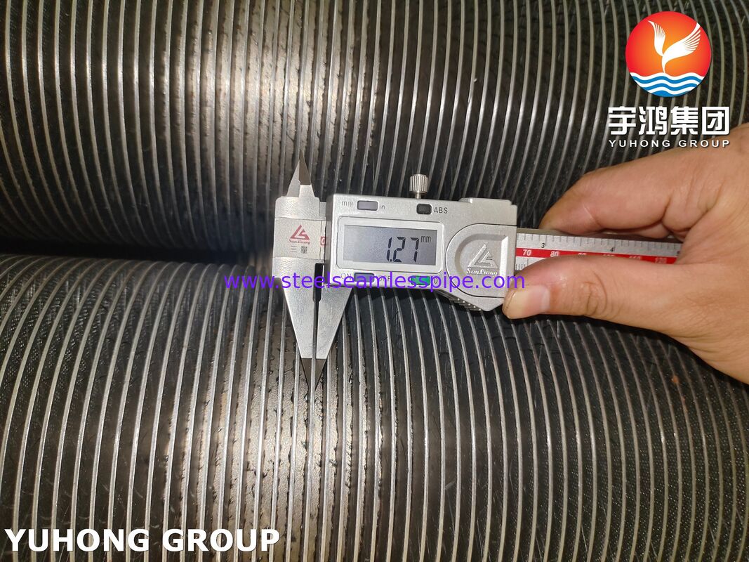 Ống cánh TP347H theo ASTM A376 CS, Ống cánh composite chịu nhiệt độ cao (CS nền + cánh TP347H)