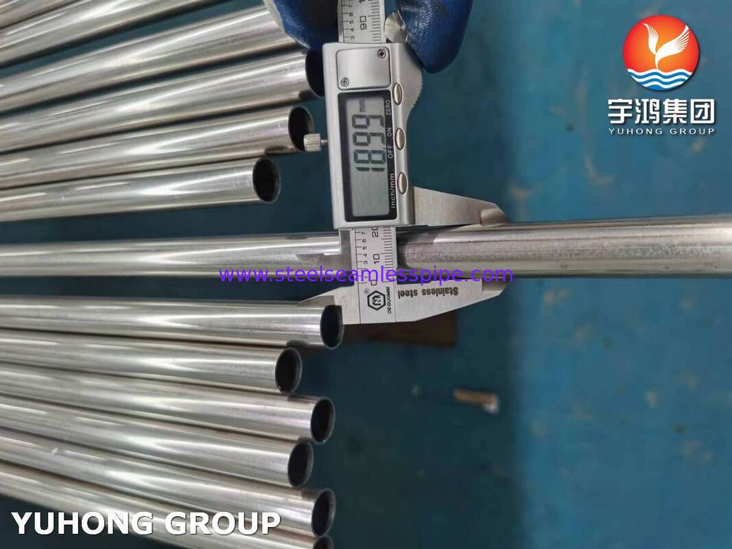 Ống hàn thép không gỉ ASTM A249 TP304 ủ sáng cho nhà máy bia, ống đánh bóng điện