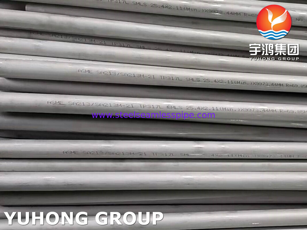 Bơm trao đổi nhiệt U Bend liền mạch cho nhà máy hóa học dầu khí hóa dầu và điện với độ dày tường tối thiểu A213 TP317L