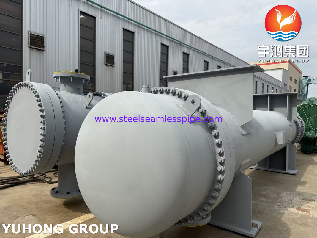 Máy trao đổi nhiệt ống và vỏ thép carbon với ống ASME SA179 và ống SA266 Gr.2 cho làm mát nước, dầu, hơi nước và khí
