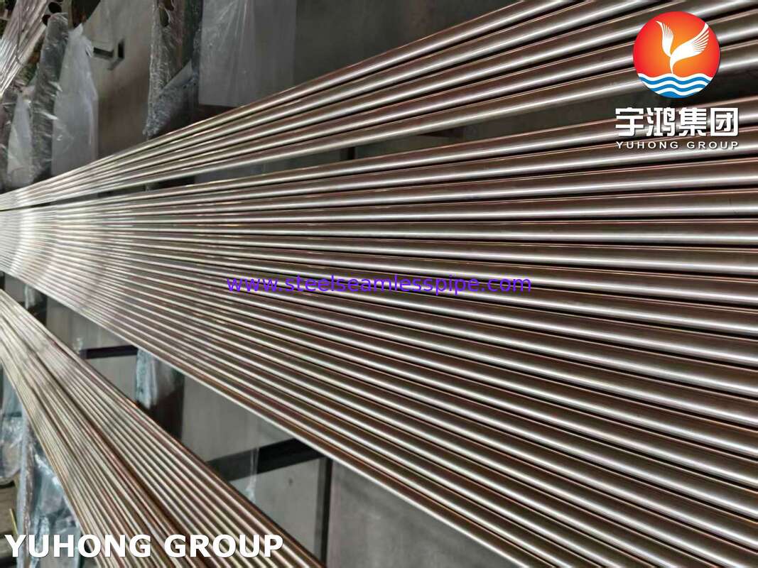 Ống hợp kim đồng Admiraty Tube ASME SB111 C70600 O61 SMLS 19.05X1.65X8000MM Bộ trao đổi nhiệt Ứng dụng thiết bị nước biển