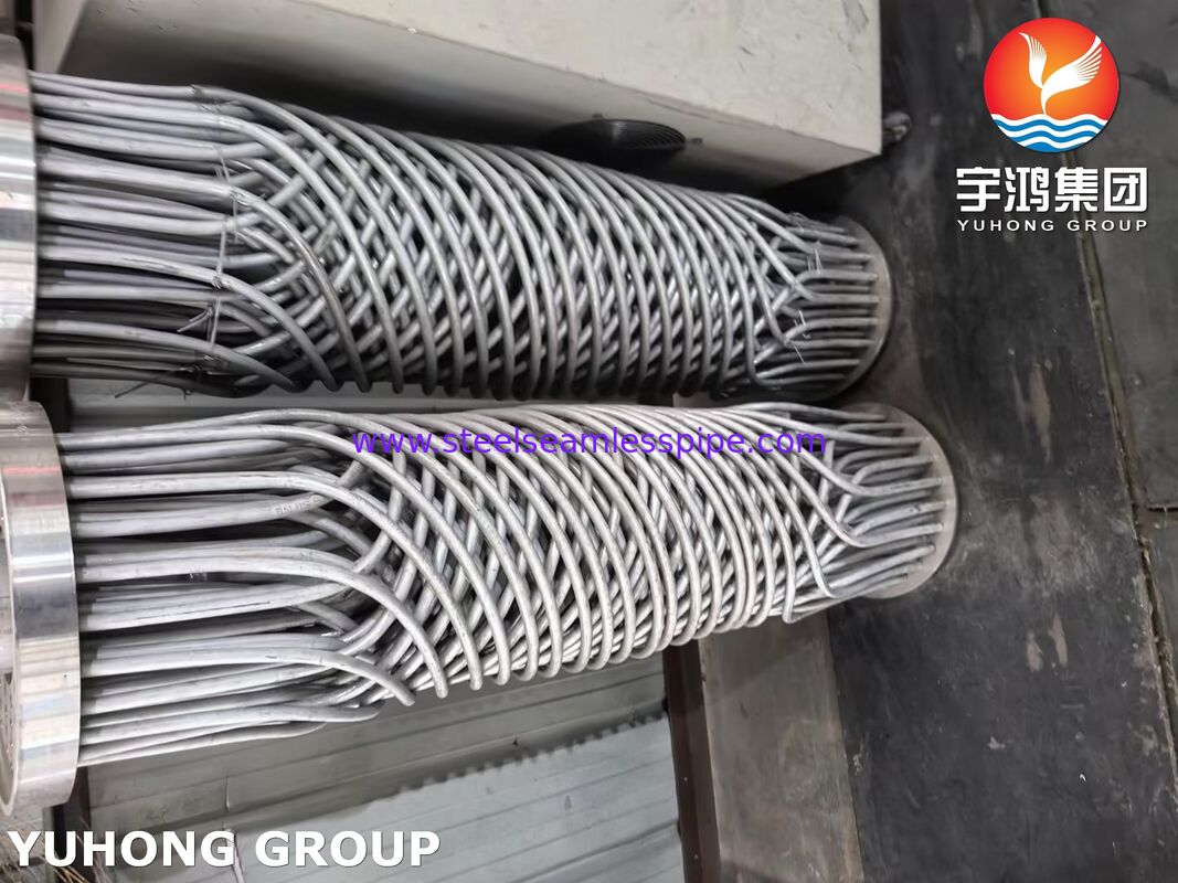 Thép không gỉ ống xoắn ốc vết ASME SA213 TP304/316L Bộ trao đổi nhiệt hiệu quả cao cho các ứng dụng Cryogenic & hóa học
