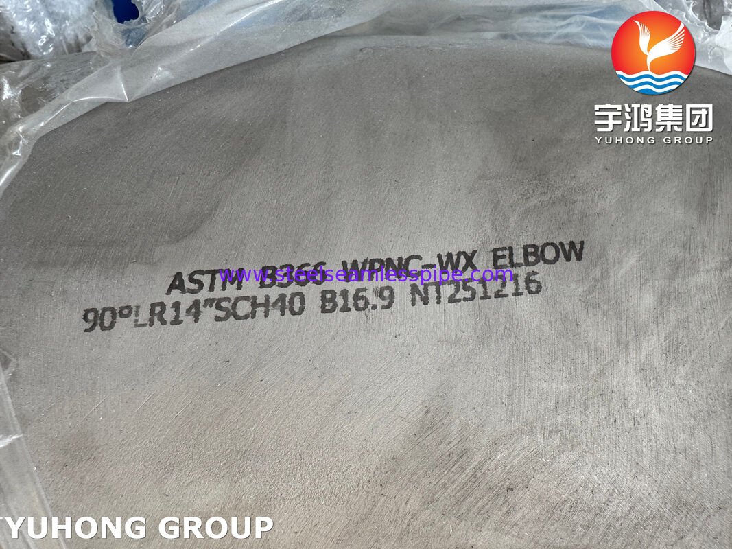 ASTM B366 WPNC khuỷu tay UNS N04400 / Monel 400 Buttweld Pipe Fittings 90 độ LR khuỷu tay