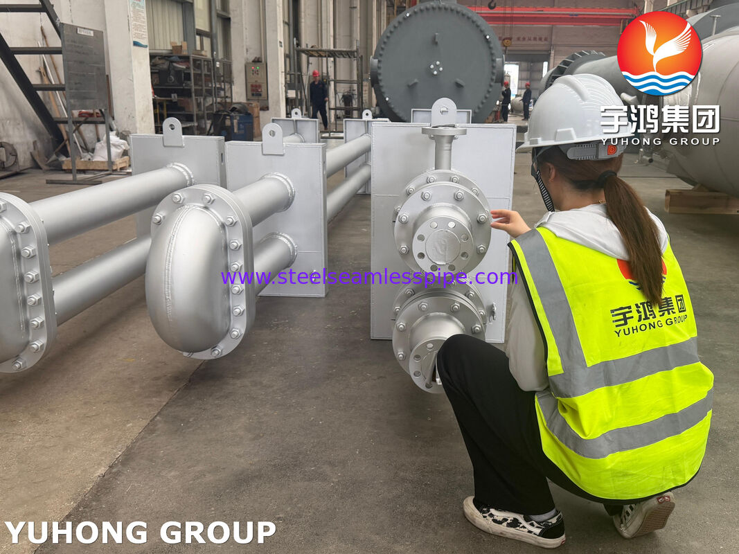 ASME SA516 Gr.70 Carbon Steel Heat Exchanger Shell với Monel 400 Tema Heat Exchanger Fined Tube Bundle