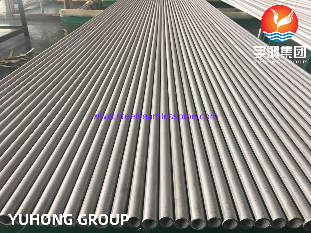 Ống liền mạch bằng thép không gỉ ASTM A213 TP321 Kết thúc bằng thép không gỉ được ngâm và ủ NDT được phê duyệt