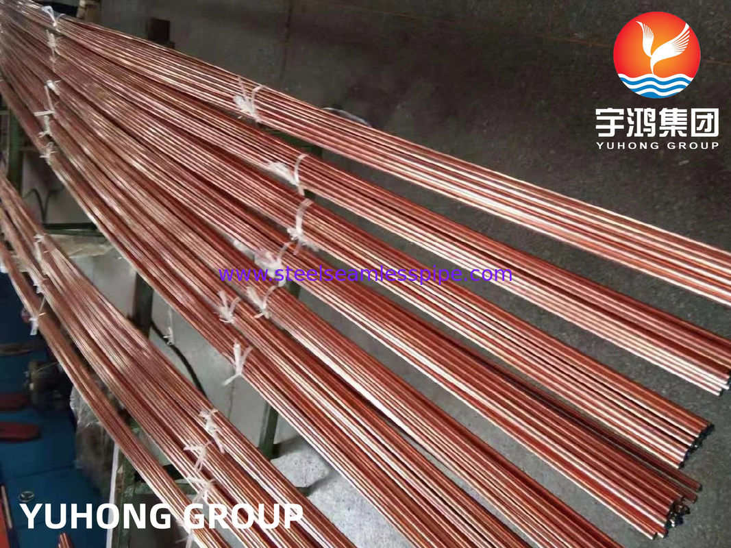 ASTM B111 / ASME SB111 TP2 UNS C12200 DHP ống đồng ống trao đổi nhiệt liền mạch