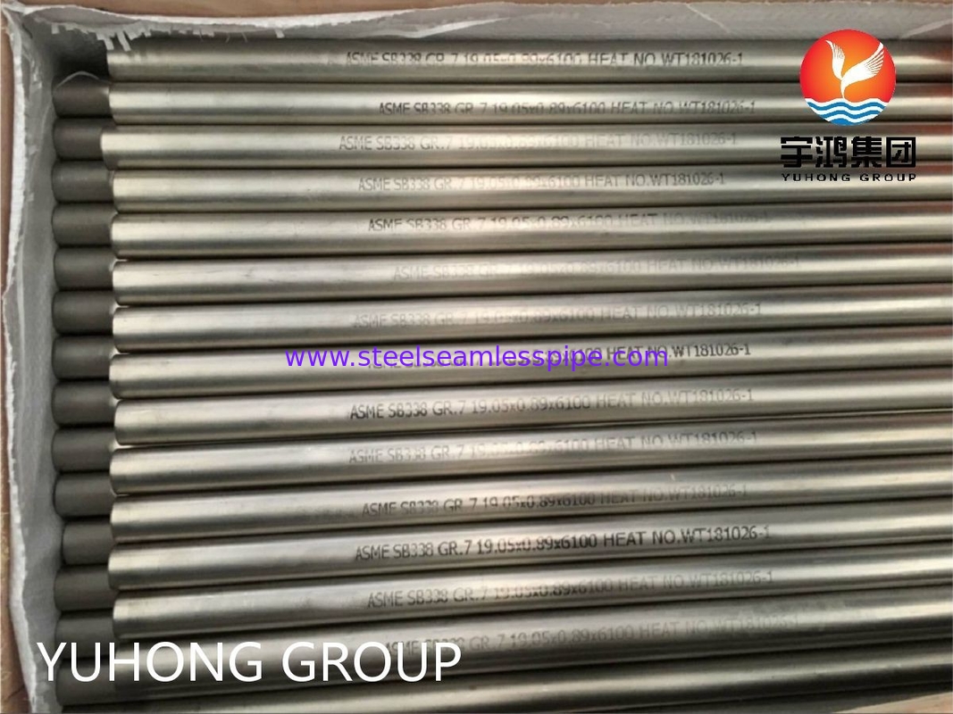 Ống thép liền mạch hợp kim Titan ASME SB338 GR.7 dùng cho bộ ngưng tụ và bộ trao đổi nhiệt