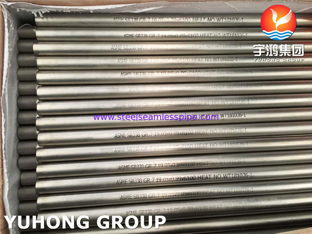 ASME SB338 lớp 7 Titanium ống liền mạch