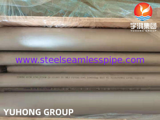 ASTM A790 UNS S32750（2507, 1.4410), Ống thép không gỉ siêu kép, PREN>40