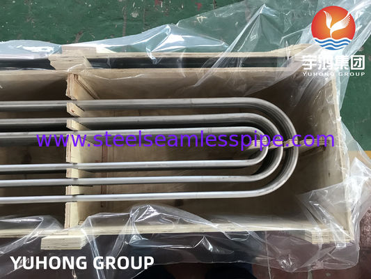 Chuyển đổi nhiệt ống U cong liền mạch TP304/304L / TP316L TP310S TP316Ti TP321/321H, TP347, TP317, 100% ET / HT / UT