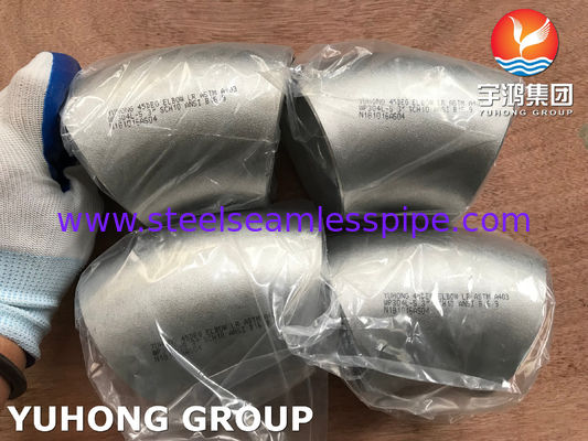 ASTM A403 WP304L Khuỷu tay thép không gỉ Buttweld Fitting ASME B 16.9