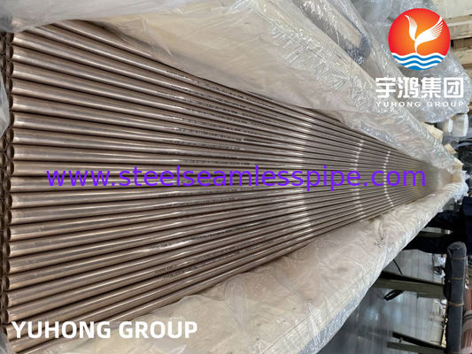 Ống hợp kim đồng niken ASTM B111 C70600 / CuNi10Fe1Mn, ứng dụng trao đổi nhiệt / ngưng tụ / làm mát