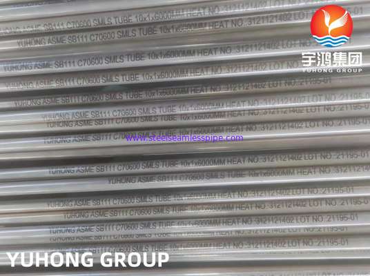 ASTM B111 / ASME SB111 C70600 Ống đồng niken (Ứng dụng cho thiết bị trao đổi nhiệt)