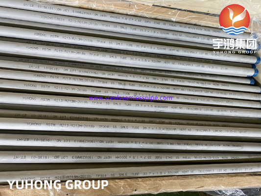 Nồi hơi thép hợp kim Austenitic liền mạch ASTM A213 TP304 Lò hơi siêu nóng và ống trao đổi nhiệt