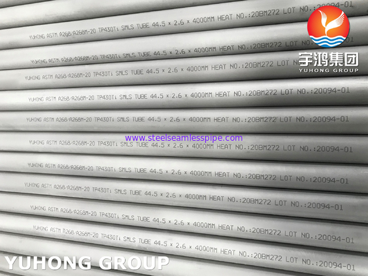 ASTM A268 TP430Ti / UNS S43036 / 1.4510 Ống liền mạch bằng thép không gỉ