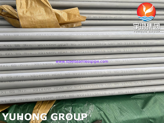 Ống liền mạch bằng thép không gỉ Bộ trao đổi nhiệt ASTM A213 TP321 Chốt ren