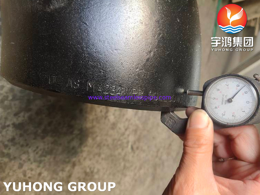 ASTM A234 WPB Thép carbon Bán kính dài 90 độ Khuỷu tay sơn đen