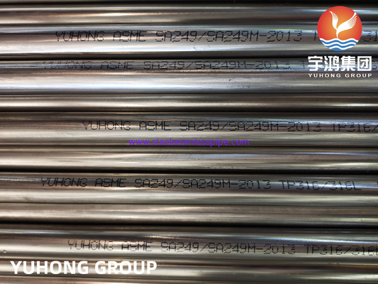 Tubería de acero không oxy hóa C/C A249 TP304 TP316L Intercambiador de Calor Condensador Air Cooler 100% ET / HT / UT