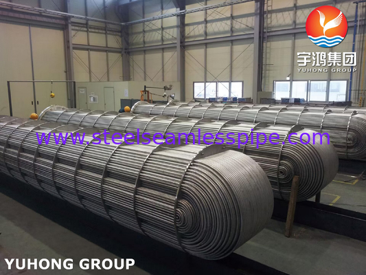 Dàn ống thép không gỉ TP304 TP316L cho gói trao đổi nhiệt
