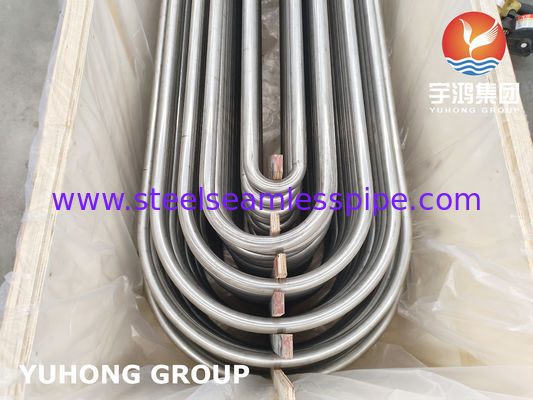 ASTM A213 TP304 Thép không gỉ ống u cong liền mạch với kết thúc sơn rực rỡ và bán kính u cong tùy chỉnh