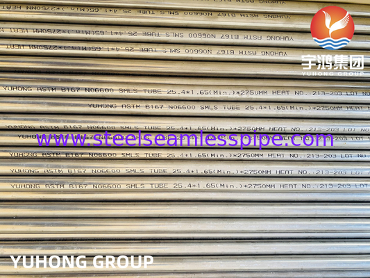 ASTM B167 UNS N06600 ống liền mạch hợp kim niken cho máy ngưng tụ