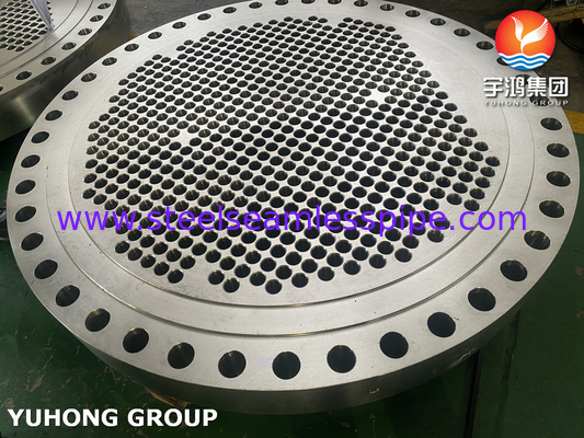 ASTM a182 Baffle thép không gỉ và tấm ống cho bộ trao đổi nhiệt