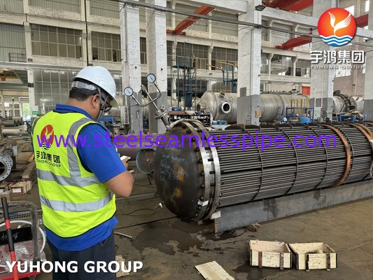 Bộ ống ASME U STAMP D-E05C ASME SA179 ống không may thép carbon với tấm ống ASME SA266 Gr.2N