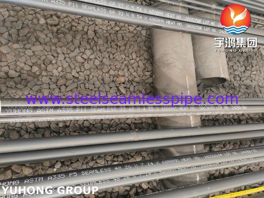Ống thép hợp kim liền mạch ASTM A335 P11 dùng cho bộ quá nhiệt và bộ tiết kiệm, chiều dài 6000mm, độ dày 10.97mm