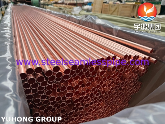 Đồng và đồng hợp kim ống ngưng tụ liền mạch ASTM B111 C12200 99.9Cu H55 H80