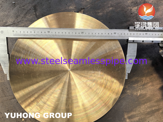 Đĩa đồng thau hải quân ASTM B171 C46400 Hợp kim đồng tấm cho thành phần khoan ống trao đổi nhiệt
