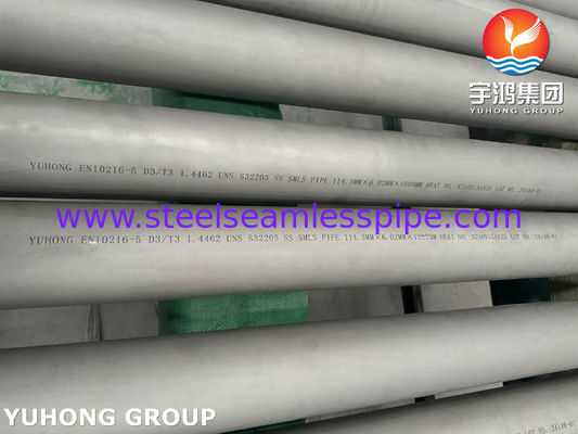 EN 10216-5 1.4462 X2CrNiMoN22-5-3 UNS32205 ống thép không gỉ liền mạch cho mục đích áp suất