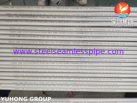 ASTM A213 TP304 Bụi không may bằng thép không gỉ cho máy trao đổi nhiệt và nồi hơi