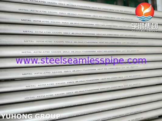 ASTM A790 UNS S32205 ống thép không gỉ không may và hàn kép ((Ferritic/Austenitic)