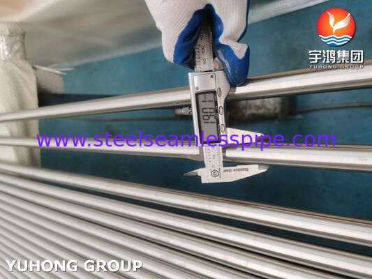Ống hàn cán nguội sáng thép không gỉ ASTM A249 TP316L / 1.4404 cho bộ quá nhiệt
