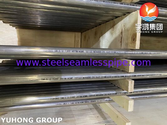 Ống trao đổi nhiệt dạng chữ U hợp kim Niken Monel400 ASME SB163 N04400