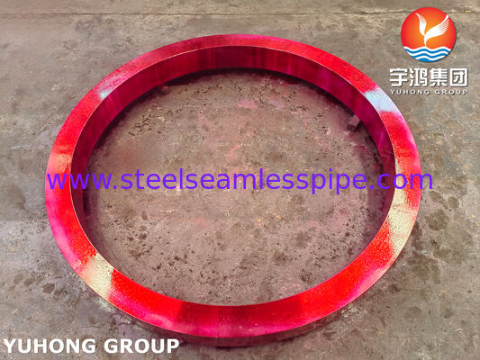 Vòng đồng niken ASME SB171 C70600 dày cho kết nối ống và vỏ bộ trao đổi nhiệt lớn với OD 1464mm x ID 1277mm x 132mm