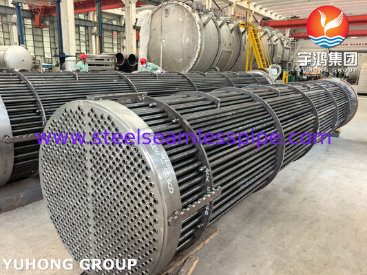 Bộ ống trao đổi nhiệt thép carbon với ống ASME SA179 và tấm ống SA266 Gr.2 - Thay thế trực tiếp cho máy trao đổi nhiệt vỏ và ống