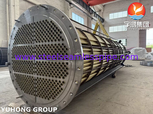 Bộ ống đồng thau Admiralty C44300 với ống liền mạch ASME SB111 cho bộ trao đổi nhiệt nước biển & làm mát hàng hải