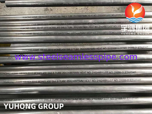 Ống hợp kim Niken ASTM B163 ống liền Monel 400 Ứng dụng cho bộ trao đổi nhiệt và bộ ngưng tụ