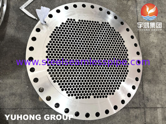 Tấm ống thép không gỉ rèn ASTM A182 F316L với lỗ ống gia công chính xác cho bộ trao đổi nhiệt