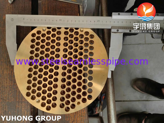 ASME SB171 C46400 Bảng ống đồng hợp kim đồng cho bộ trao đổi nhiệt vỏ và ống