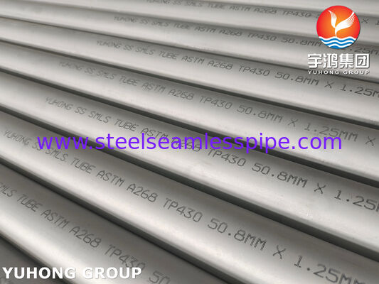 Ống thép không gỉ liền mạch ASTM A268 TP430 1.4016 dùng cho bộ trao đổi nhiệt