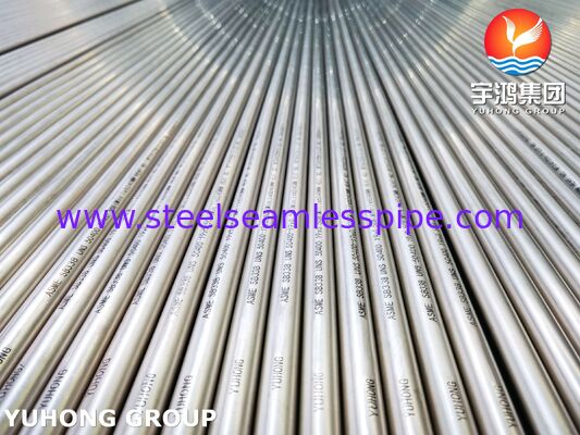 ASTM B338 lớp 2 ống không may Titanium UNS R50400 cho máy trao đổi nhiệt có bề mặt sưởi sáng