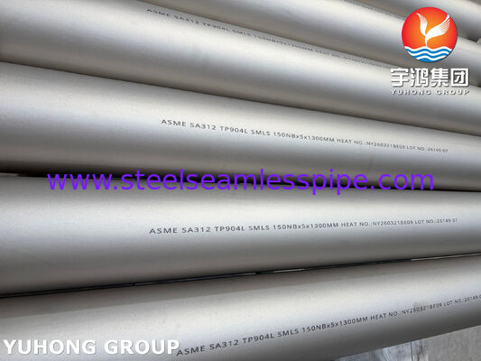 Ống thép không gỉ ASME SA312 UNS N08904 / TP904L Ống liền mạch DIN 1.4539 cho Công nghiệp