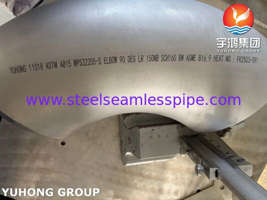 ASTM A815 WPS32205 Cút Thép Duplex Duplex 2205 Cút 90 Độ LR B16.9 Phụ Kiện Ống