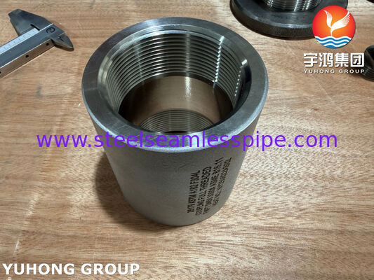 ASTM A182 F304L Vòng nối thép không gỉ Full Thread FNPT ASME B16.11 Phụ kiện rèn